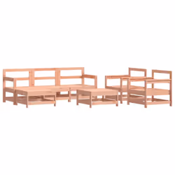 vidaXL Garden Lounge Set Modular Sofa Corner Sofa 7 Piece Solid Wood Douglas