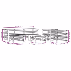 VidaXL 3186241 outdoor furniture set - Additional view 8