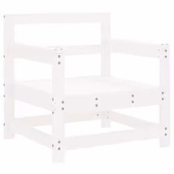 vidaXL 7 Piece Garden Lounge Set White Solid Wood Pine - Additional view 4
