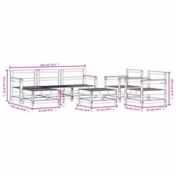 VidaXL 3186257 outdoor furniture set - Additional view 8