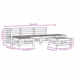VidaXL 3186331 outdoor furniture set - Additional view 7