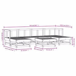 VidaXL 3186348 outdoor furniture set - Additional view 7