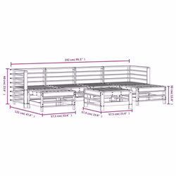 VidaXL 3186397 outdoor furniture set - Additional view 7