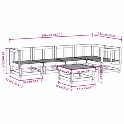 VidaXL 3186450 outdoor furniture set - Additional view 8