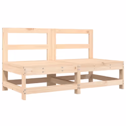 vidaXL Garden Lounge Set Modular Sofa Corner Sofa 8 Piece Solid Wood Pine
