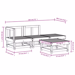 VidaXL 3186481 outdoor furniture set - Additional view 7