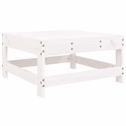 vidaXL Garden Lounge Set Outdoor Modular Sofa Set 4 Piece Solid Wood Pine - white - Additional view 4