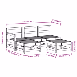 VidaXL 3186544 outdoor furniture set - Additional view 7