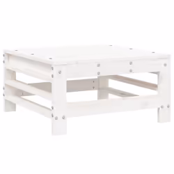 vidaXL Garden Lounge Set Outdoor Modular Sofa 5 Piece White Solid Wood Pine - Additional view 4