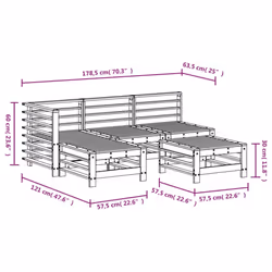 VidaXL 3186556 outdoor furniture set - Additional view 7
