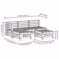 VidaXL 3186562 outdoor furniture set - Additional view 7