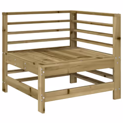 vidaXL Garden Lounge Set Outdoor Modular Sofa 5 Piece Impregnated Wood Pine - Additional view 2