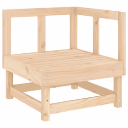 vidaXL Garden Lounge Set Outdoor Sofa Set Corner Sofa 10 Piece Solid Wood Pine - natural pine - Additional view 2