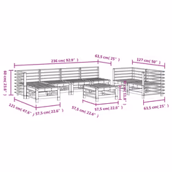 VidaXL 3186584 outdoor furniture set - Additional view 7