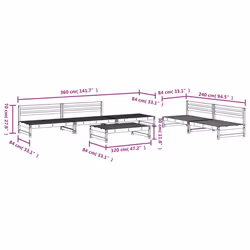 VidaXL 3186614 outdoor furniture set - Additional view 6
