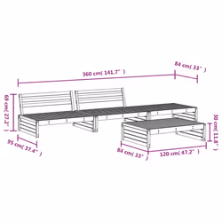 VidaXL 3186632 outdoor furniture set - Additional view 6