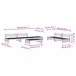 VidaXL 3186646 outdoor furniture set - Additional view 6