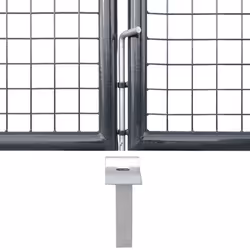 vidaXL Mesh Garden Gate Fence Door 300x175 cm Anthracite Galvanised Steel - Additional view 5
