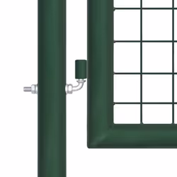 vidaXL Garden Gate Lawn Fence Door Mesh Patio Outdoor Gate Galvanised Steel - green, 350 x 175 cm - Additional view 4