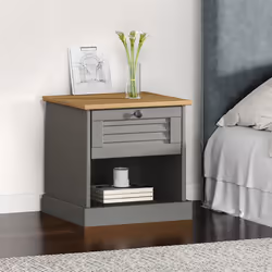 VidaXL 353156 nightstand/bedside table Grey