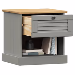 VidaXL 353156 nightstand/bedside table Grey