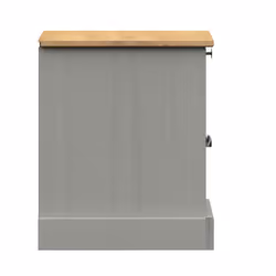 vidaXL Bedside Cabinet Wooden Bedside Table Nightstand VIGO Solid Wood Pine - grey - Additional view 6