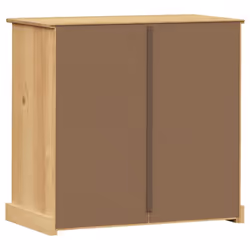 vidaXL Chest of Drawers Wooden Sideboard Storage Cabinet VIGO Solid Wood Pine - brown - Additional view 7