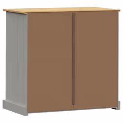 vidaXL Chest of Drawers Wooden Sideboard Storage Cabinet VIGO Solid Wood Pine - grey - Additional view 8