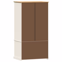 vidaXL Wardrobe Closet Clothes Wooden Storage Organiser VIGO Solid Wood Pine - white - Additional view 6
