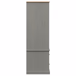 vidaXL Wardrobe Closet Clothes Wooden Storage Organiser VIGO Solid Wood Pine - grey - Additional view 4