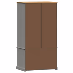 vidaXL Wardrobe Closet Clothes Wooden Storage Organiser VIGO Solid Wood Pine - grey - Additional view 5