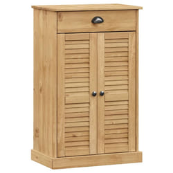 vidaXL Shoe Cabinet Shoe Storage Shoe Rack Shoe Cupboard VIGO Solid Wood Pine - brown
