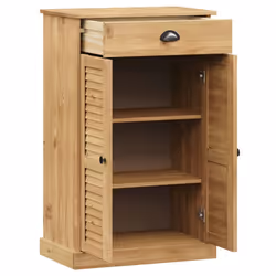 vidaXL Shoe Cabinet Shoe Storage Shoe Rack Shoe Cupboard VIGO Solid Wood Pine - brown - Additional view 7
