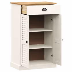 vidaXL Shoe Cabinet Shoe Storage Shoe Rack Shoe Cupboard VIGO Solid Wood Pine - white - Additional view 5