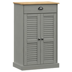 vidaXL Shoe Cabinet Shoe Storage Shoe Rack Shoe Cupboard VIGO Solid Wood Pine - grey