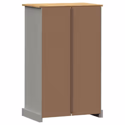 vidaXL Shoe Cabinet Shoe Storage Shoe Rack Shoe Cupboard VIGO Solid Wood Pine - grey