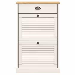 vidaXL Shoe Cabinet Shoe Storage Shoe Rack Shoe Cupboard VIGO Solid Wood Pine - white - Additional view 5