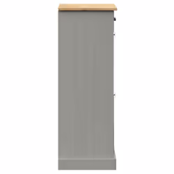 vidaXL Shoe Cabinet Shoe Storage Shoe Rack Shoe Cupboard VIGO Solid Wood Pine - grey - Additional view 7