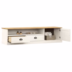 vidaXL TV Cabinet TV Unit Sideboard Cabinet TV Stand VIGO Solid Wood Pine - white - Additional view 4