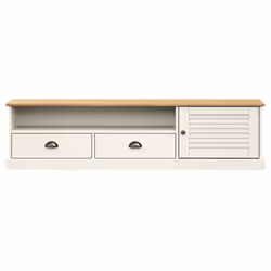 vidaXL TV Cabinet TV Unit Sideboard Cabinet TV Stand VIGO Solid Wood Pine - white - Additional view 6