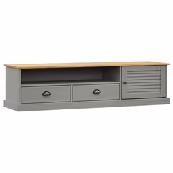vidaXL TV Cabinet TV Unit Sideboard Cabinet TV Stand VIGO Solid Wood Pine - grey