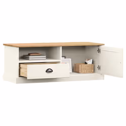 vidaXL TV Cabinet TV Unit Sideboard Cabinet TV Stand VIGO Solid Wood Pine - white - Additional view 5