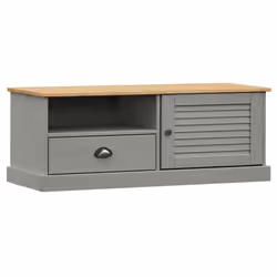 vidaXL TV Cabinet TV Unit Sideboard Cabinet TV Stand VIGO Solid Wood Pine - grey