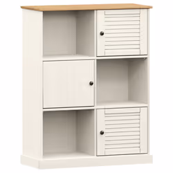VidaXL 353182, White, Wood, Wood, Metal, Pinewood, Wood, 900 mm, 350 mm