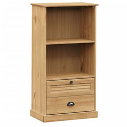 vidaXL Bookcase Bookshelf Storage Shelf Storage Rack VIGO Solid Wood Pine - brown