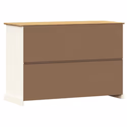 vidaXL Sideboard Storage Cabinet Cupboard with Drawers VIGO Solid Wood Pine - white - Additional view 7