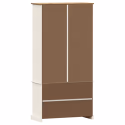 vidaXL Glass Display Cabinet Wooden Kitchen Cupboard VIGO Solid Wood Pine - white - Additional view 7