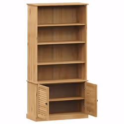 vidaXL Bookcase Book Shelf Display Cabinet Highboard VIGO Solid Wood Pine - brown - Additional view 5