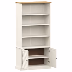 vidaXL Bookcase Book Shelf Display Cabinet Highboard VIGO Solid Wood Pine - white - Additional view 4