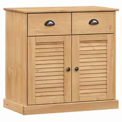 vidaXL Sideboard Storage Cabinet Cupboard with Drawers VIGO Solid Wood Pine - brown - Additional view 4